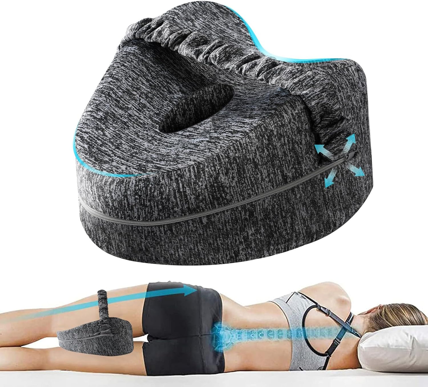 Heart Shaped Knee Pillow for Side Sleepers