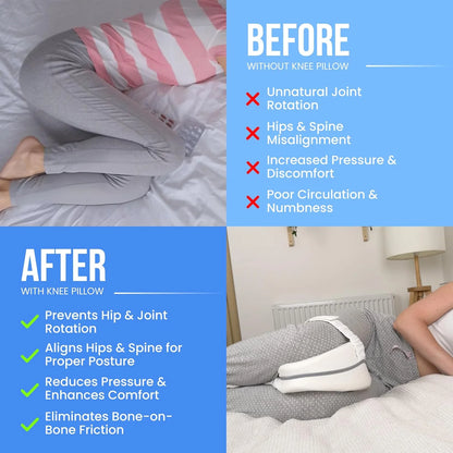 Heart Shaped Knee Pillow for Side Sleepers