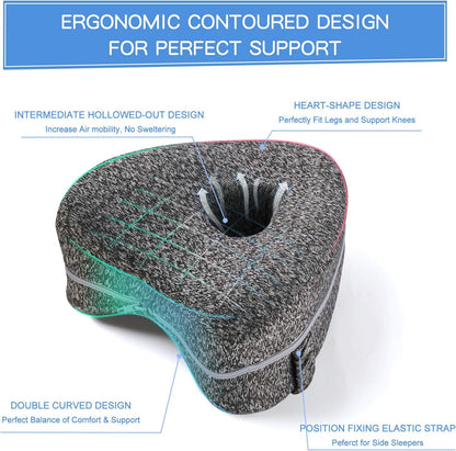 Heart Shaped Knee Pillow for Side Sleepers